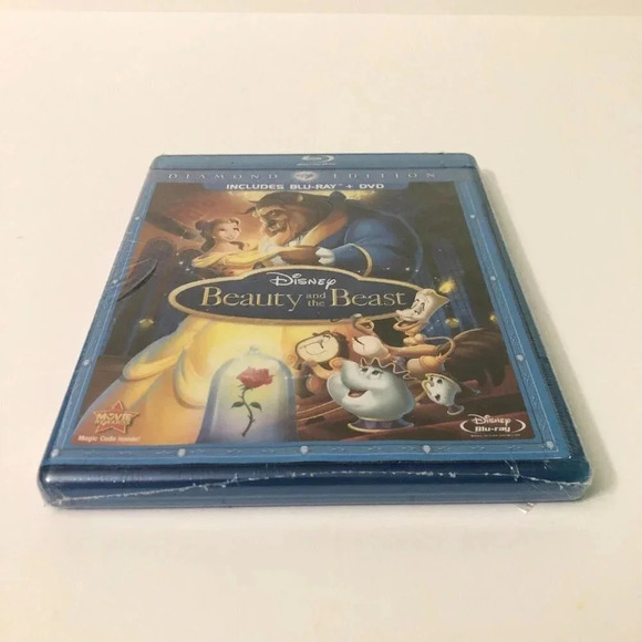 Beauty  and the Beast Blu-ray DVD 3 Disc Set Diamond Edition Sealed - Picture 2 of 13